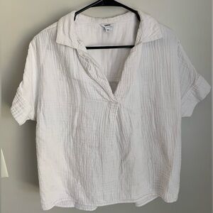 White Sonoma Gauze Blouse